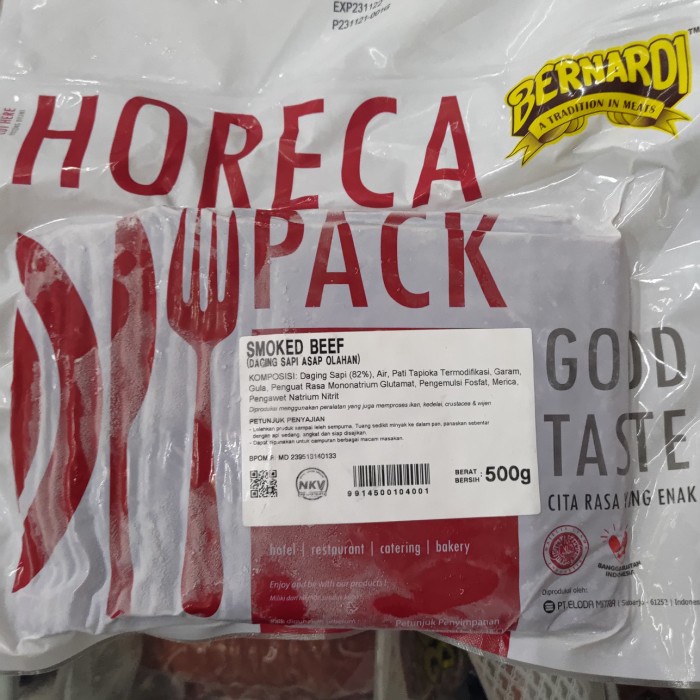 

Lezat- Bernardi smoked beef kotak 500 gr