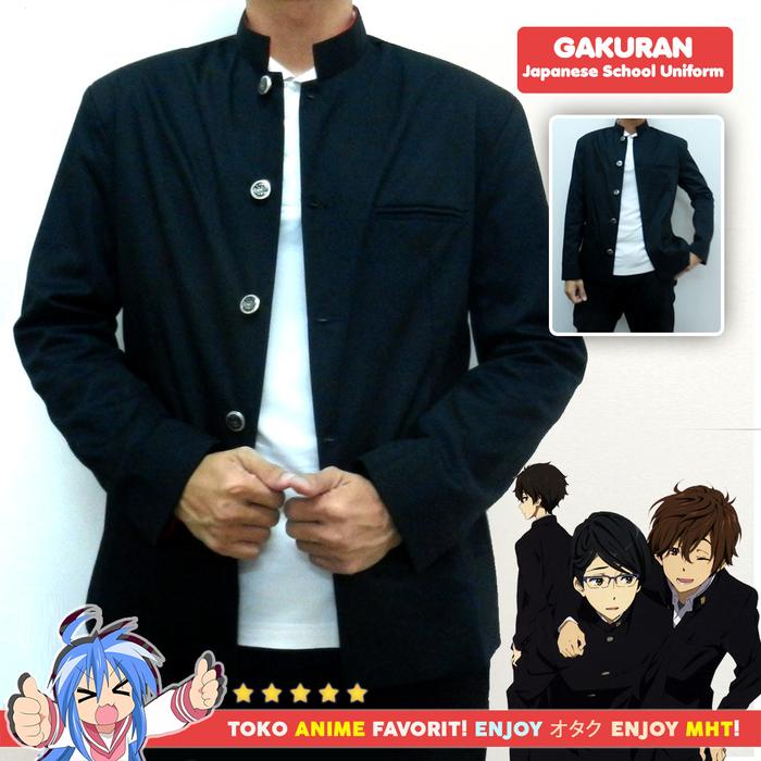 Jaket Blazer Gakuran - Japanese School Boy Uniform - HQ - Jaket Anime - myhobbytown
