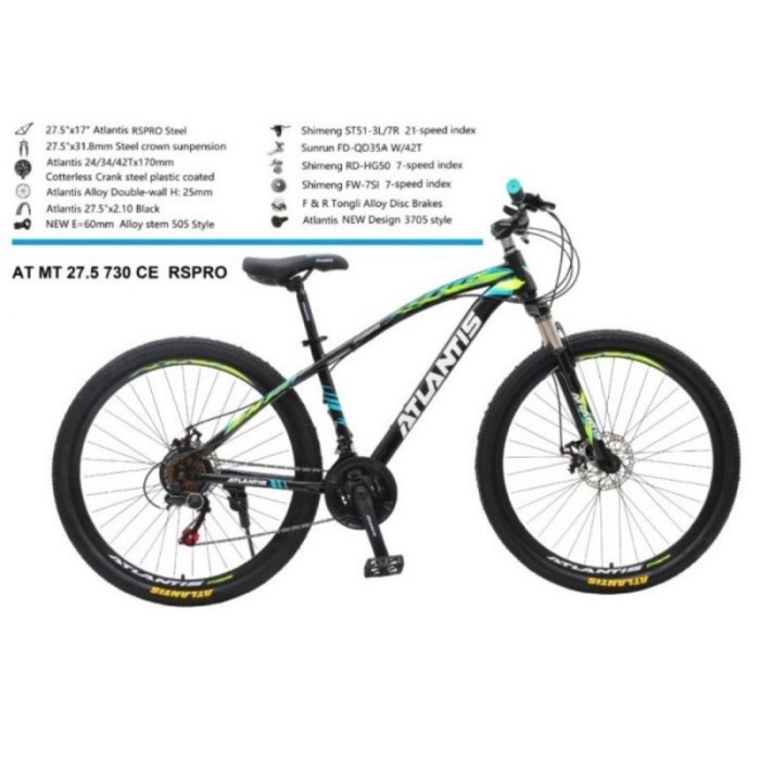 Sepeda Gunung Mtb 27.5 Atlantis Discke Murah