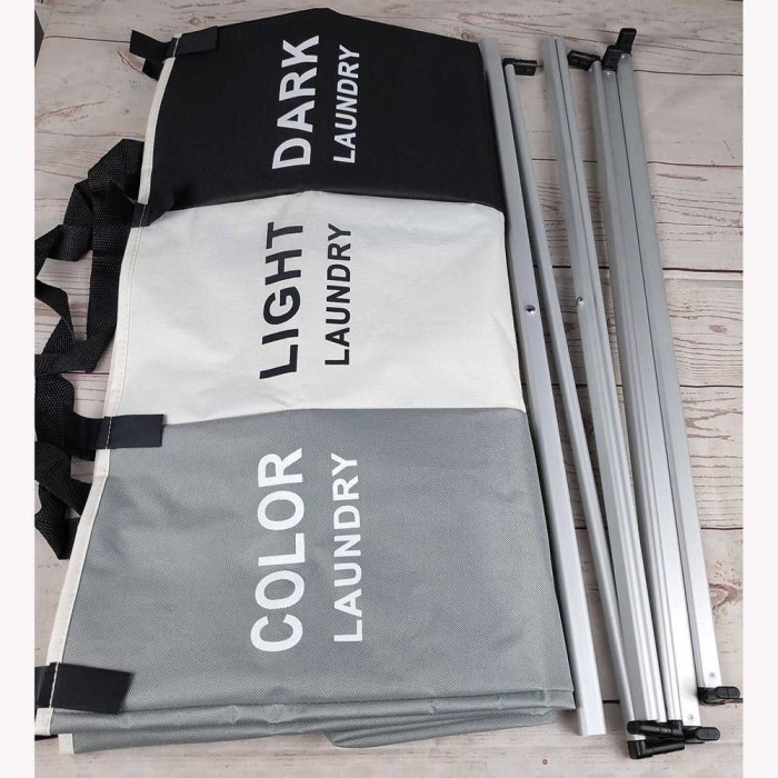 Keranjang Laundry Besar Tempat Bag Pakaian Baju Kotor 3 Jenis Warna