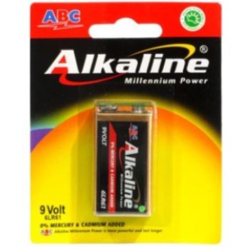 Battery ABC Alkaline 9v / Baterai Alkalin Kotak 9volt / Batu Batere