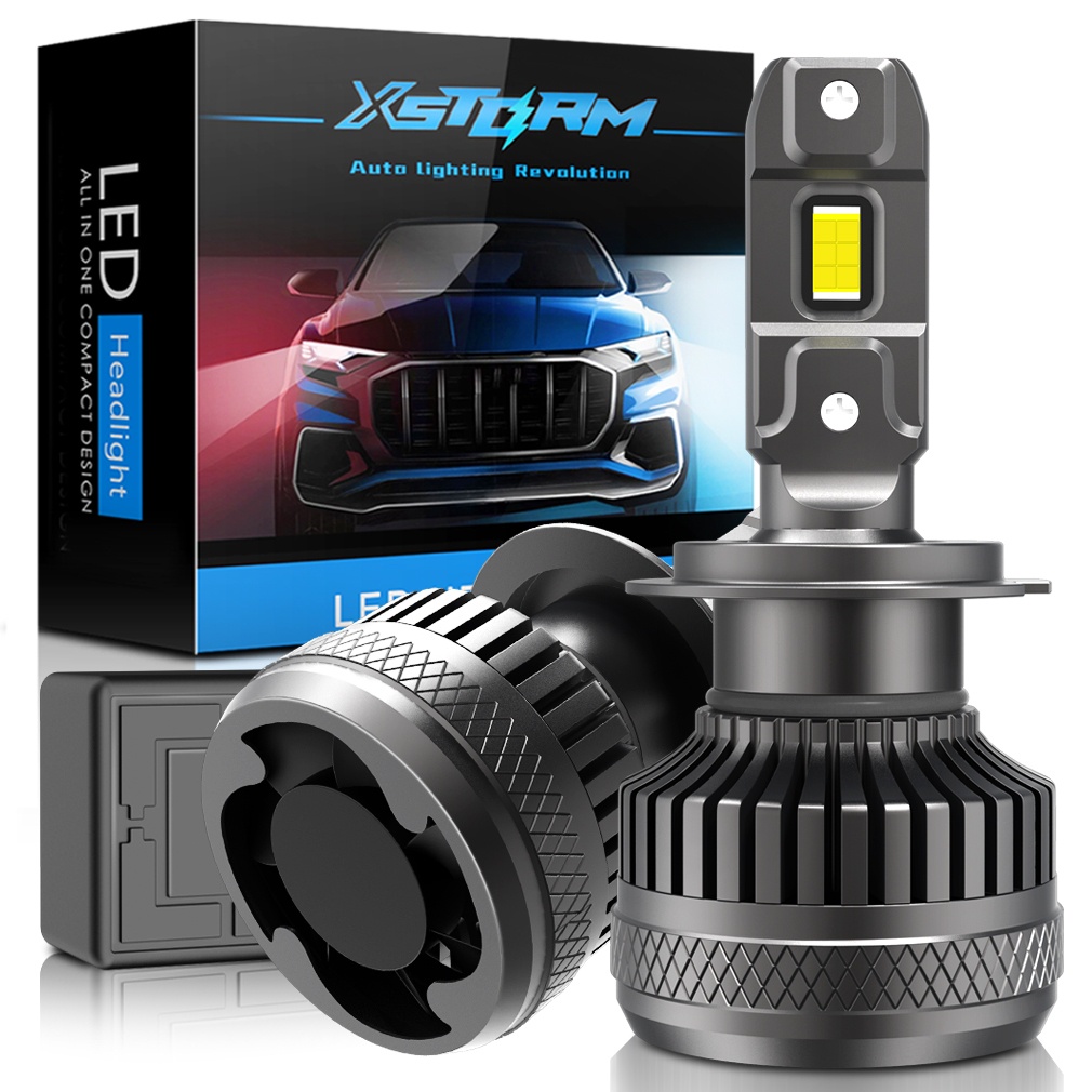 XSTORM 2pcs H11 H4 LED light Canbus 150W H11 9005 HB3 9006 HB4 Turbo Led Headlight Bulb 30000LM