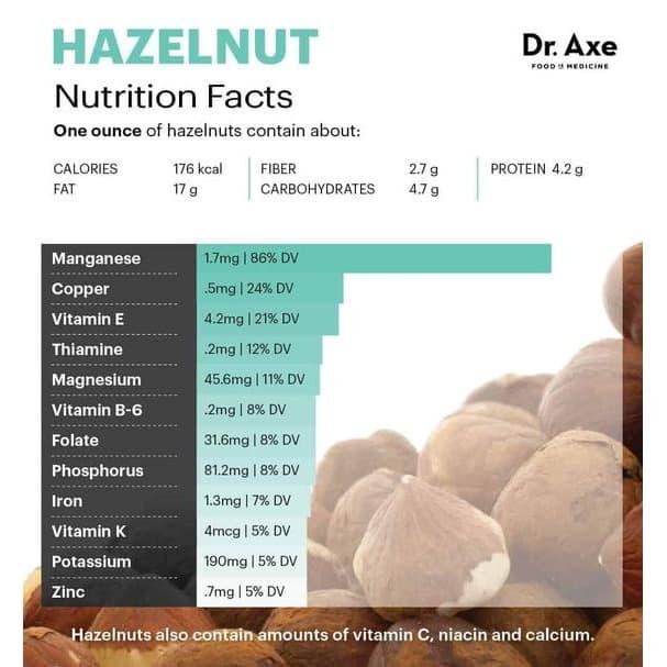 

ROASTED HAZELNUT (KACANG HAZELNUT PANGGANG) 250 GR