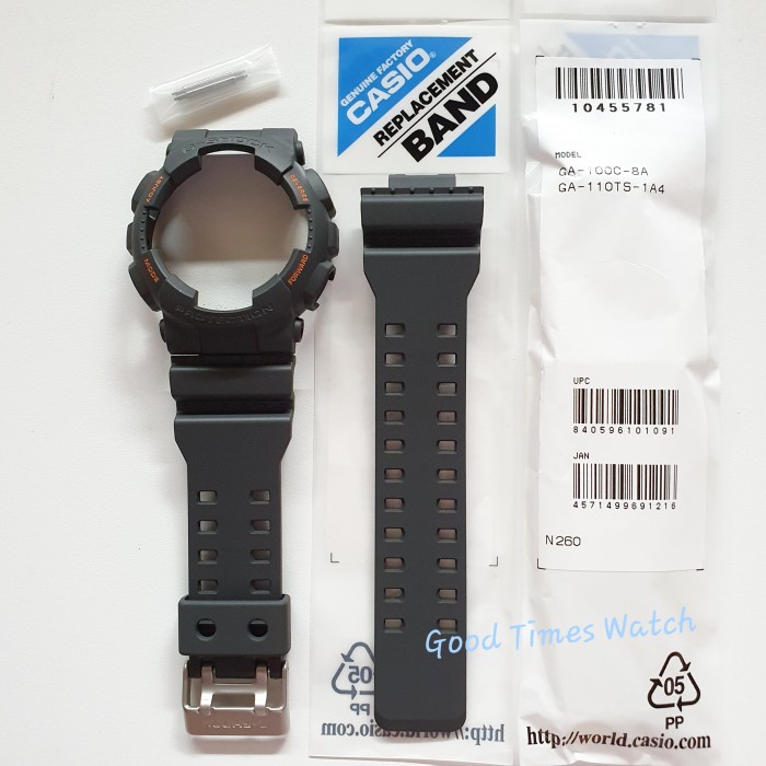 Promo Terbatas Paket Strap Bezel G-Shock Ga-110Ts-1A4 Ga 110Ts Ga 110 Casio Original