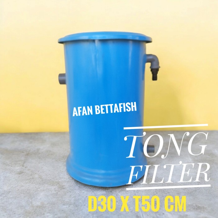 LANGSUNG DI CO TABUNG TONG FILTER FIBER D:30 X T:50 FILTER BAK KOLAM KOI IKAN / TONG UKURAN M MEDIUM