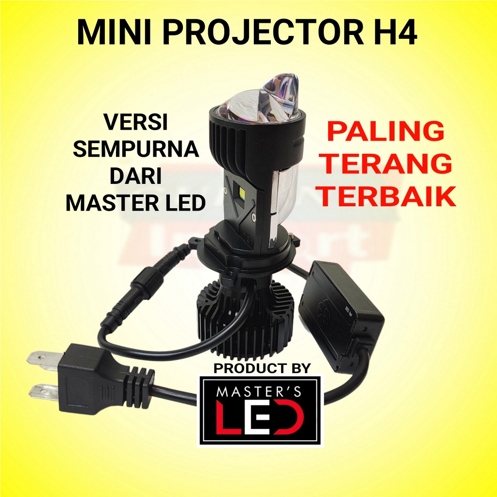 LAMPU LED MINI PROJIE BILED PROJECTOR MOBIL MOTOR H4 MASTER LED MP35L
