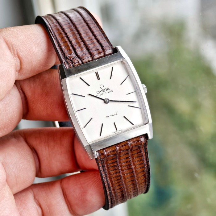 Omega Deville Tonneau Tank Vintage (Jam bekas automatic *