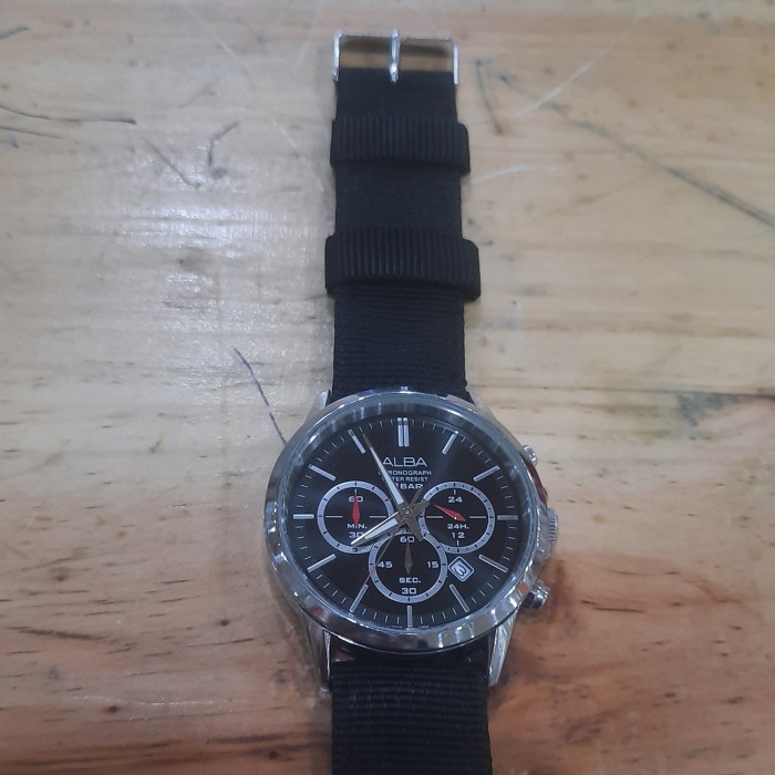 Jam tangan pria Alba chronograph second /bekas ori *
