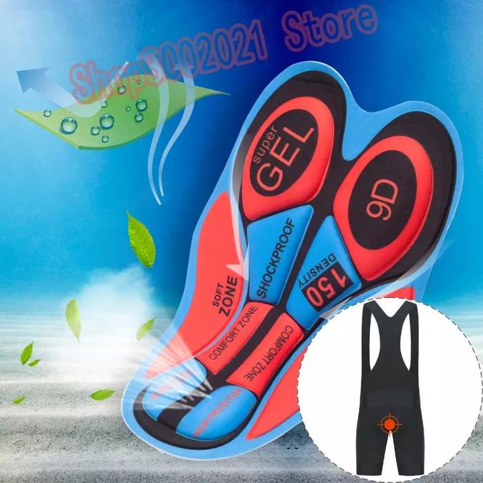 Celana Sepeda Bib Roadbike Mtb Fualrny Black