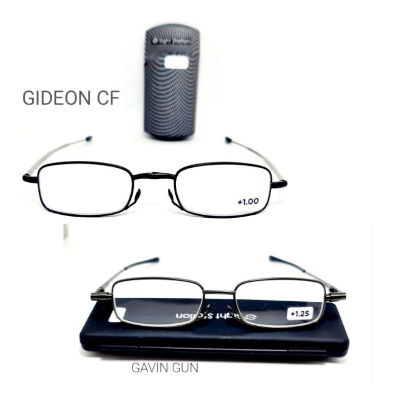 BaruBgTStock- Kacamata Baca lipat GAVIN GUN GIDEON CF sight station (pergas pergas) Unisex