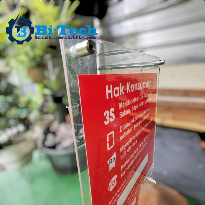 

TERLARIS Papan Hak Konsumen Akrilik 3S SPBU Salam Senyum Sapa A3 Kuat Tebal