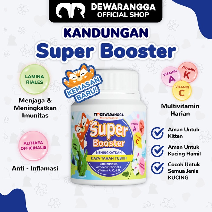 Pet- Vitamin Imun Kucing Super Booster Dewarangga - Vitamin Imunitas Kucing