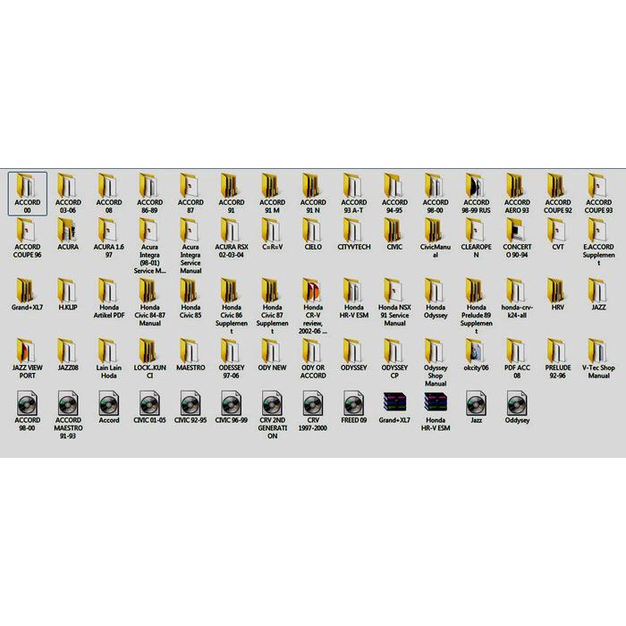 FLASHDISK 8GB HP HONDA SERVICE REPAIR MANUAL ORIGINAL