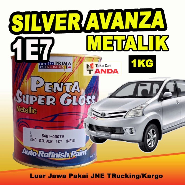 CAT SILVER AVANZA/XENIA/SIGRA/AYLA ORIGINAL CAT MOBIL TOYOTA PENTA ORIGINAL