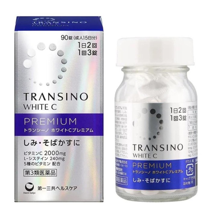 Transino White C Premium Tablet Obat Fleks Melasma Spots Jepang