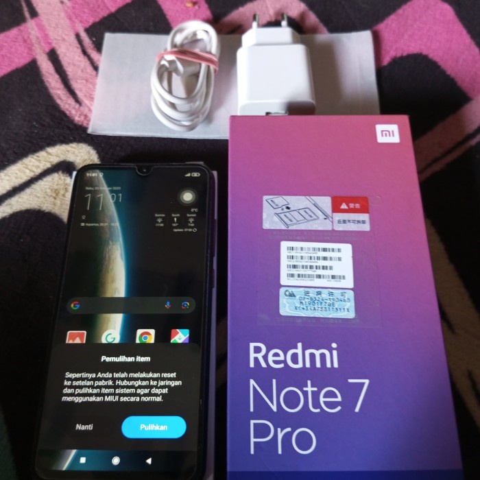 Hp Android Xiaomi Redmi note 7 pro Ram 6/128 Gb bekas , *