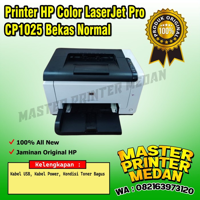 Printer HP Color LaserJet Pro CP1025 bekas Normal *