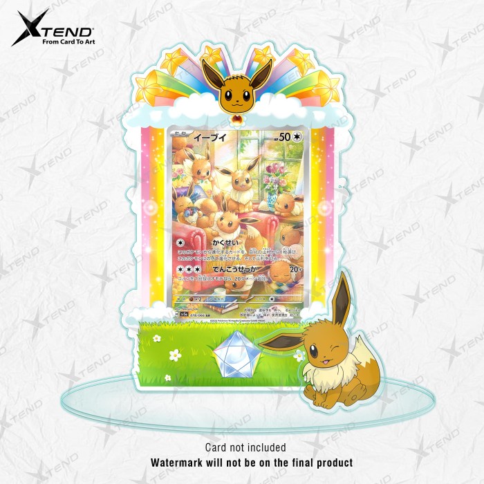 Standee Frame Eevee Terastal Promo Ex Sar Kartu Pokemon Tcg Original