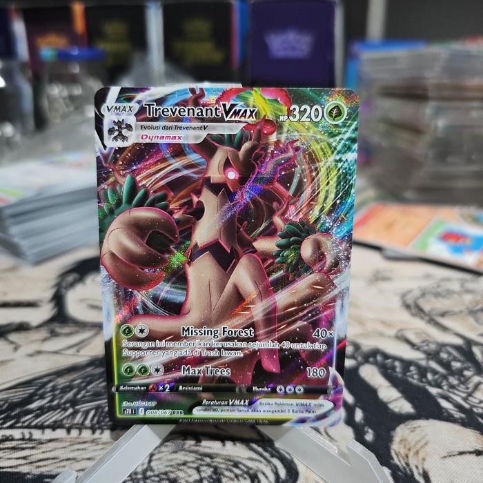 Trevenant Vmax Rrr Kartu Pokemon Tcg Indonesia Langka