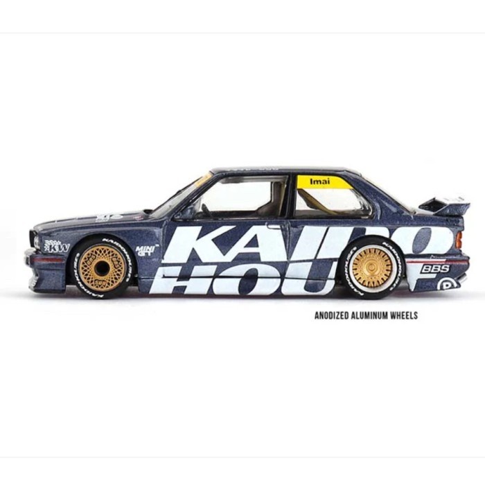 terbaru  diecast 1/64 mini gt x kaido house bmw m3 (e30) kaido works v1 purple ready