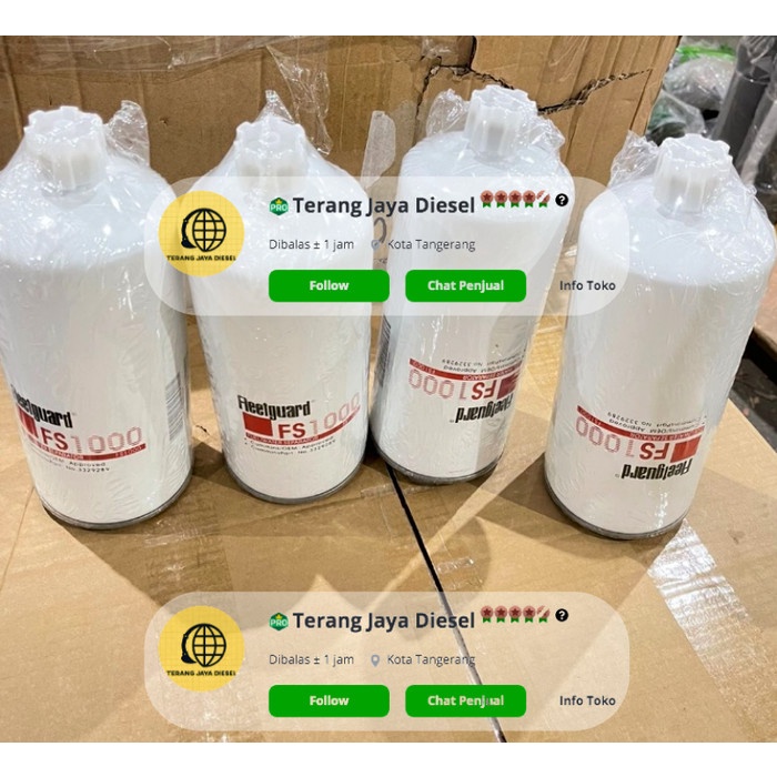 Fs 1000 / Fs100 / Fs-1000 Filter Fleetguard Fs 1000/Fs1000/Fs-1000