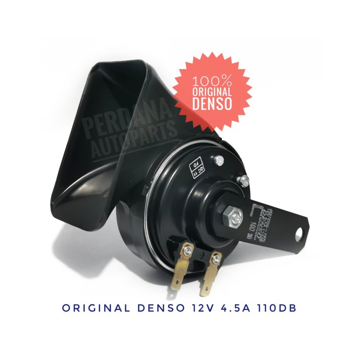 Klakson Keong Motor Single 12V 4.5A 110Db Asli Original Denso