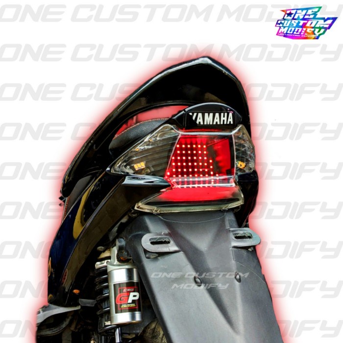 Stoplamp Running Mio Karbu Lampu Led Rem Belakang Variasi Motor One Custom Modify