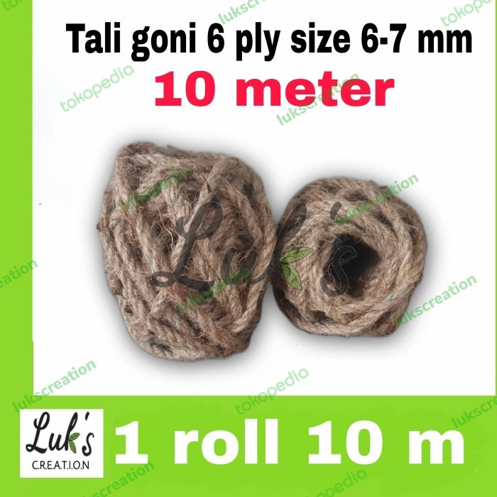 

(GoodSeller) Tali goni 6 ply 7mm meteran - tampar goni murah - tali rami promo