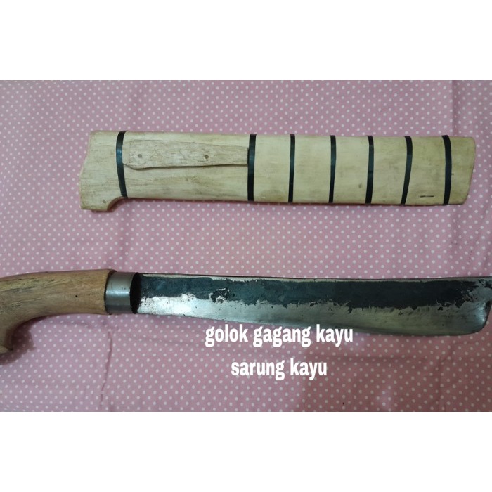 golok kebun bahan baja per asli super tajam golok potong kayu - golok