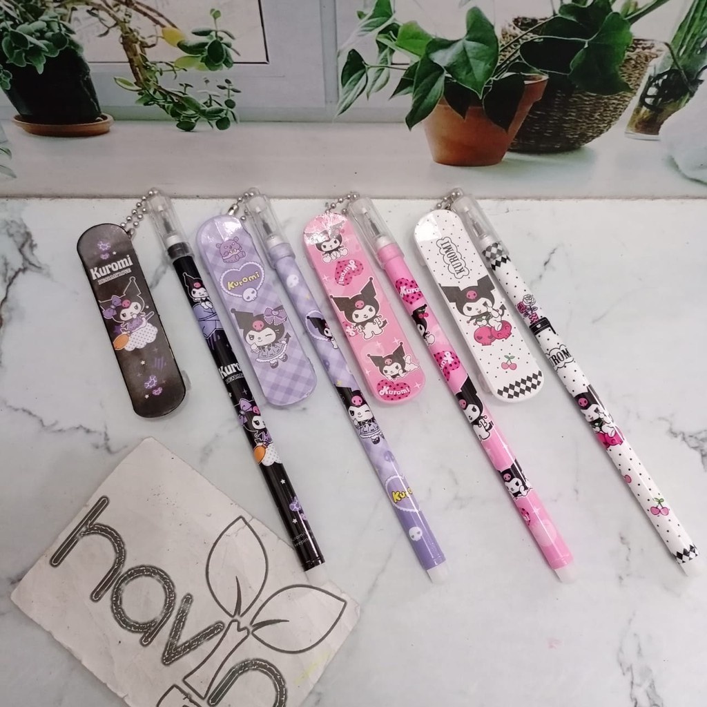 

(12Pc) Pen Gel Bts Sanrio Melody Skateboard