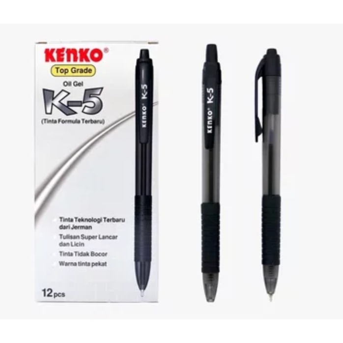 

Pen Gel Kenko K-5 0.5Mm Hitam [Per Lusin]