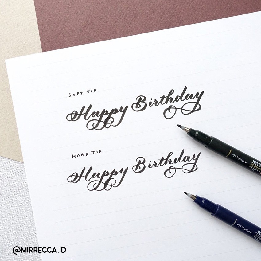 

Tombow Fudenosuke Brush Pen Soft Hard Twin Tip (Kaligrafi Calligraphy / Writing Lettering)