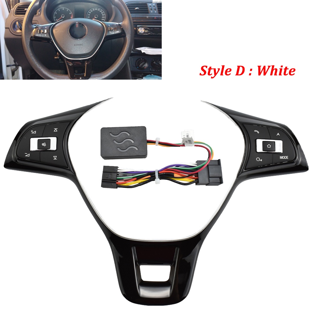 NEW Multifunction Steering Wheel Control Button Switch Volume Button Audio Switch Button For VW MK6 