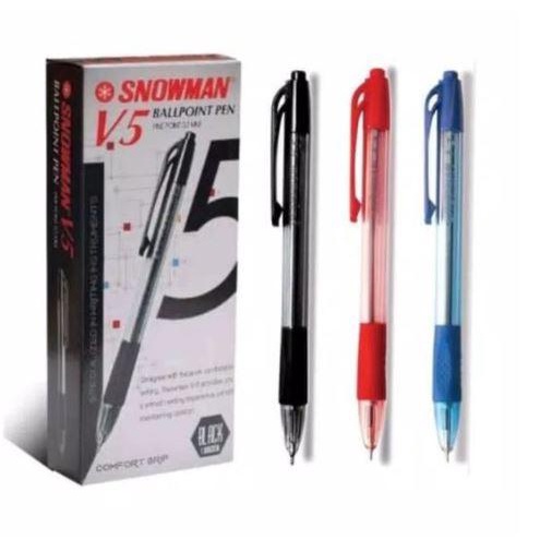 

(12pc) PULPEN / PEN SNOWMAN V5 / BALLPOINT SNOWMAN 0.7mm