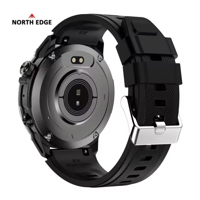 BURUAN,. NORTH EDGE HK08 JAM TANGAN PRIA SMART WATCH LAYAR AMOLED GPS BAROMETER KOMPAS ALTITUDE