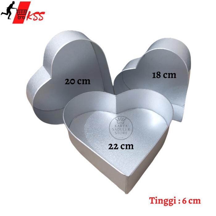 

Loyang Love 22 Cm, 20 Cm, 18 Cm Harga Satuan/Loyang 1 Set Lengkap Murah/Cetakan Kue Bolu Bentuk