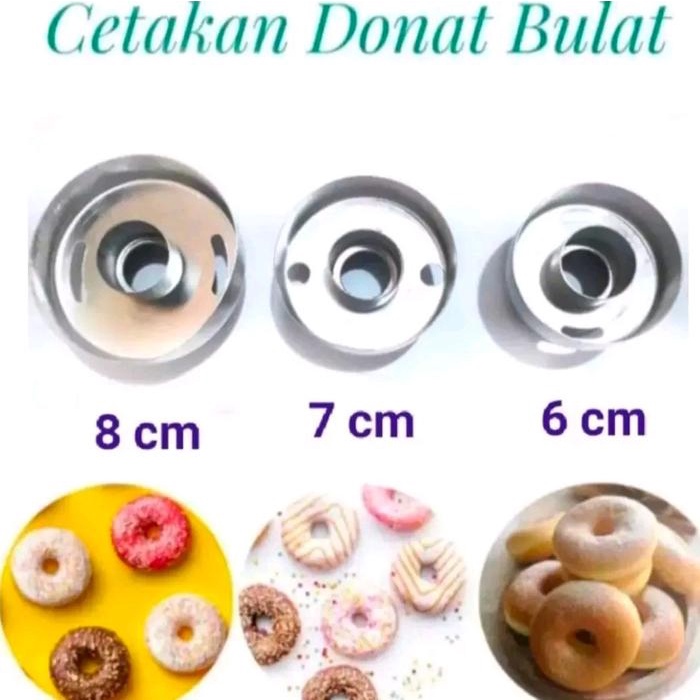 

1 Set Cetakan Donat Alumunium Pres ,Ukuran A Bc