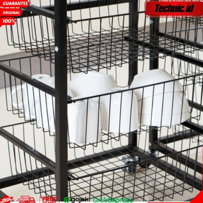 BIG SALE Rak Dapur Informa Huxly Troli Dapur 5 Tingkat Peralatan Dapur Tempat Penyimpanan Huxly 5