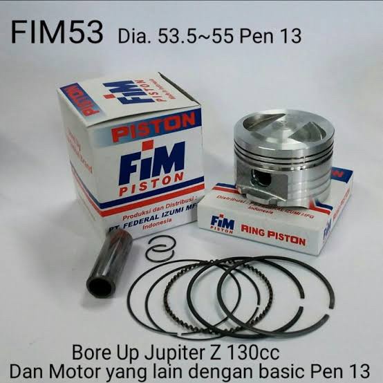Piston FIM XB Yamaha Jupiter Z Bore Up Pin13 FIM53
