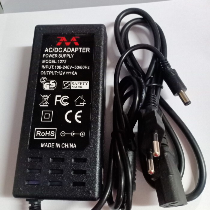 Adaptor 12V 6A/ Power Supply DC 12 Volt 6 Ampere