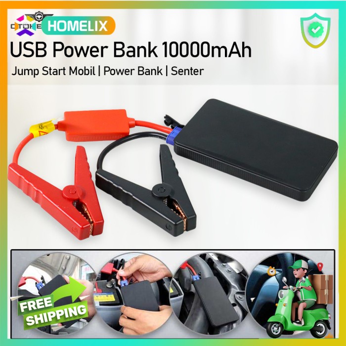 POWER BANK JUMPER JAMPER AKI ACCU MOBIL DIESEL STARTER 10000MAH ORIGINAL