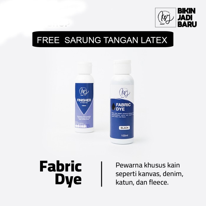 KOMPLIT Wantex Pewarna kain, Jeans, Jaket & Hoodie Premium Merek KSJ