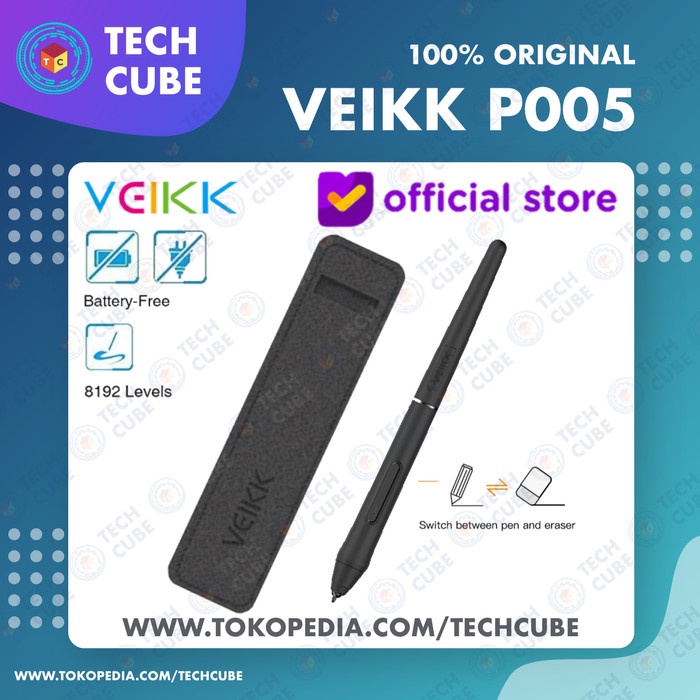 Veikk P005 Digital Drawing Pen Stylus For Vk640 Vk1200 Vk1060 Pro P05
