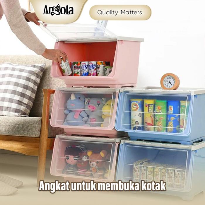 Angola Rak Plastik Storage Solution C31 Rak Tempat Penyimpanan Boneka / Mainan / Snack Serbaguna