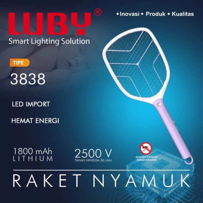 Raket Nyamuk Cas Luby 3838