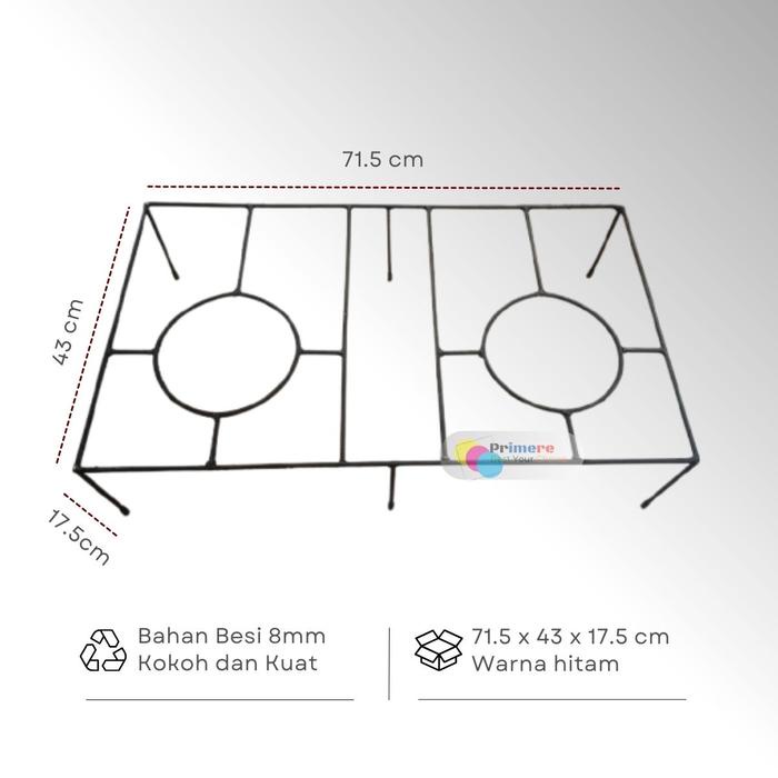 Tatakan Kompor Gas Rinnai 2 Tungku / Dudukan Besi Kompor Gas