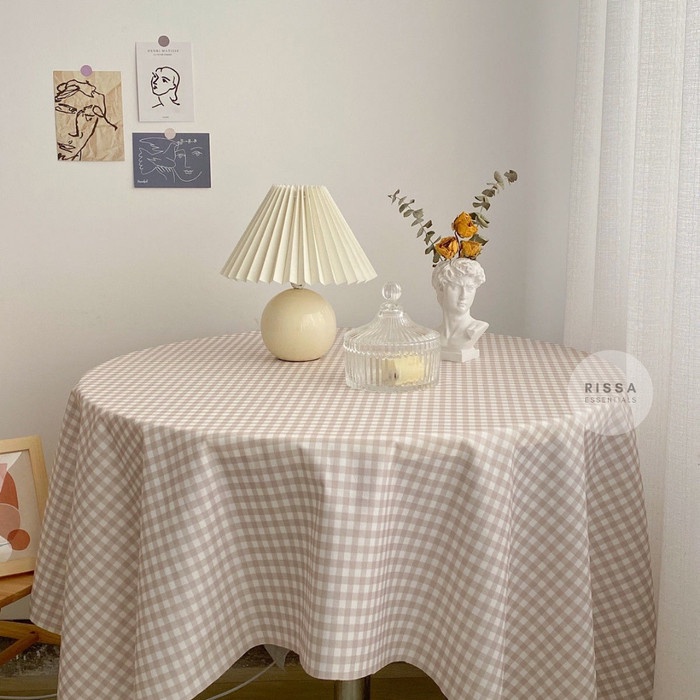 OBRAL Properti Foto Napkin Alas Meja Kain Motif Piknik Serbet Taplak Meja