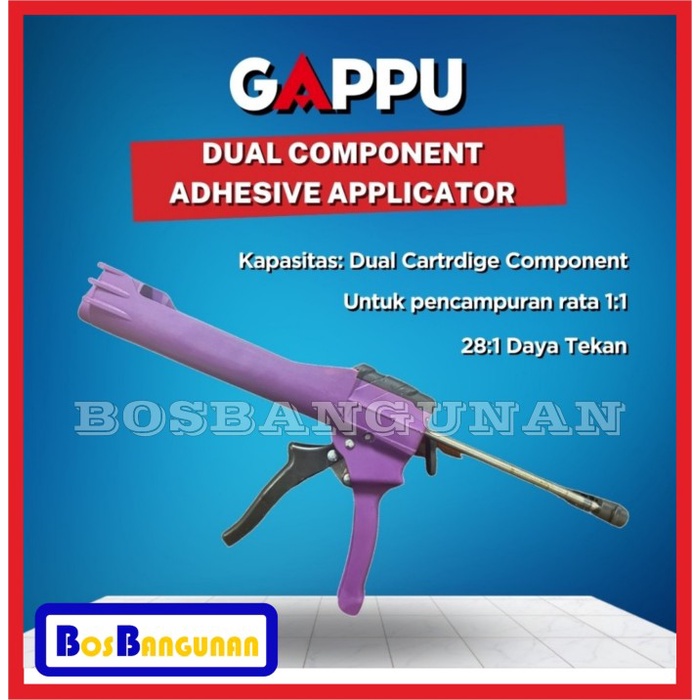 

GAPPU Dual Component Premium Epoxy Grout Standard Applicator Gun Tile / Alat Lem Tembak Epoxy