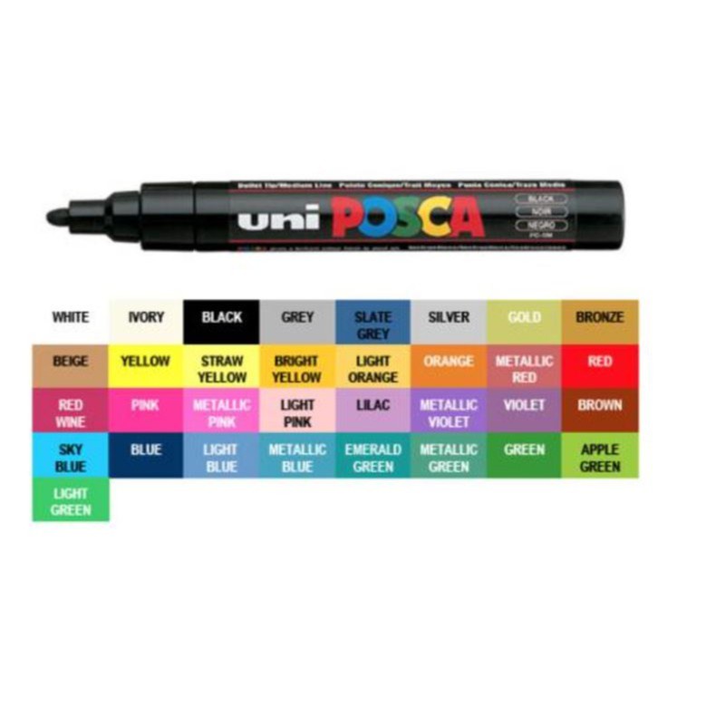 

Uni Posca Pc-5M Marker Pen - Medium Tip Part 1