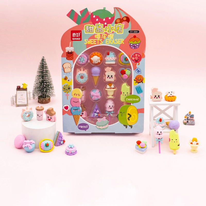 

Set Penghapus Karakter Koleksi Mainan Anak Motif Astronot Putri Hewan Laut Dessert - Sensory Play
